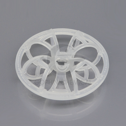 Plastic teller rosette ring for absorption tower, washing tower